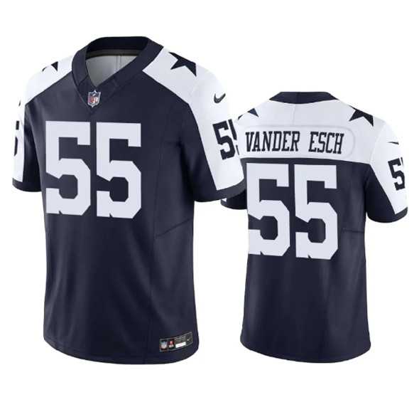 Men & Women & Youth Dallas Cowboys #55 Leighton Vander Esch Navy 2023 F.U.S.E. Vapor Limited Stitched Football Jersey